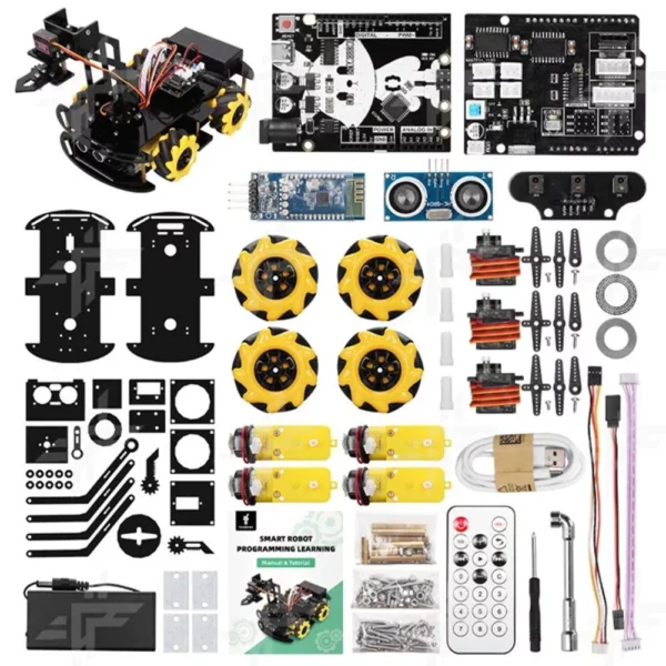 Programmable 4WD Robot Arm Car Kit - STEM Learning & Obstacle Avoidance - Image 7