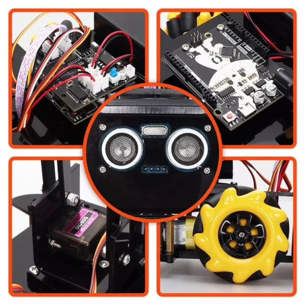 Programmable 4WD Robot Arm Car Kit - STEM Learning & Obstacle Avoidance - Image 6