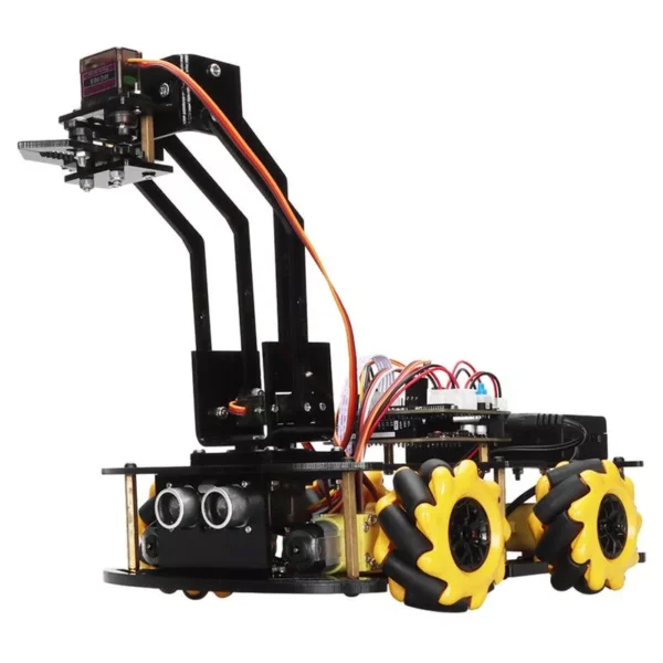 Programmable 4WD Robot Arm Car Kit - STEM Learning & Obstacle Avoidance