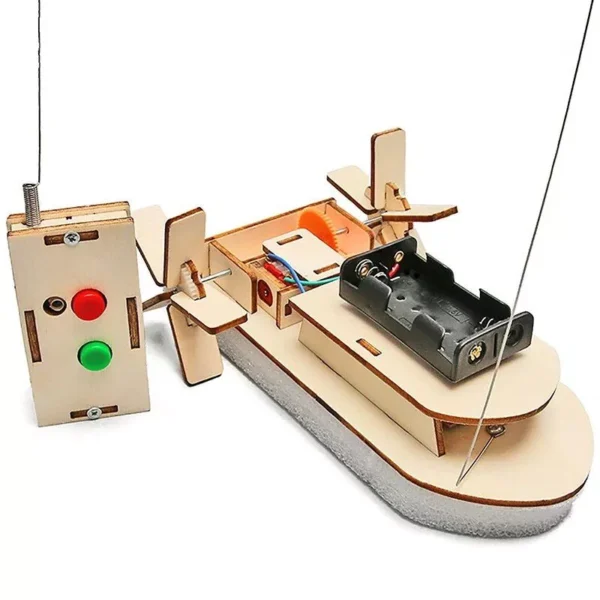 DIY Science Toys Remote Control Boat for Kids - Image 2