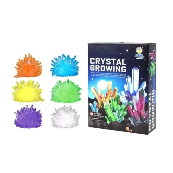 Colorful Crystal Growing Science Kit - Educational DIY Experiment for Kids - Image 2