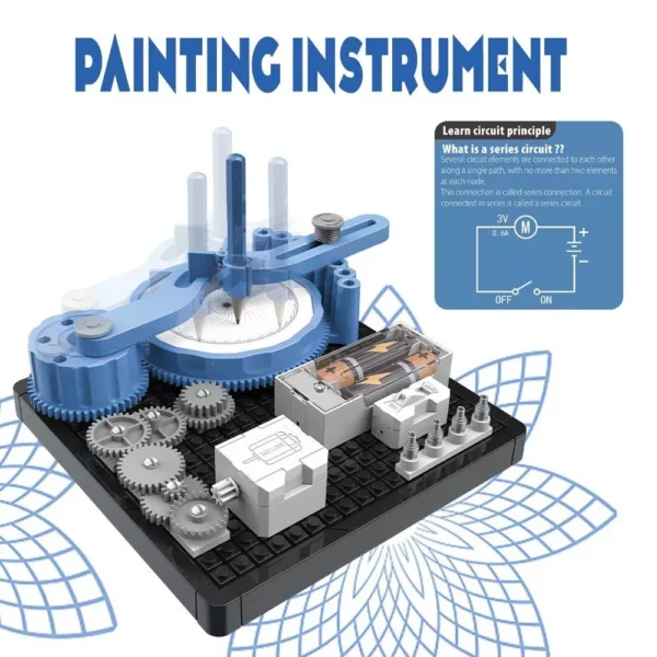 Spin & Paint STEM Art Kit: Fun and Educational Science Toy for Kids 6-14 - Image 2