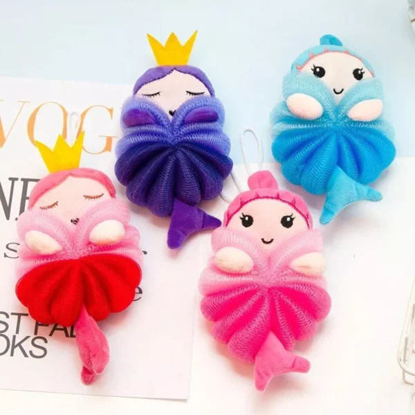 Soft Cartoon Animal Bath Sponge for Babies and Children - Colorful, Gentle, and Fun - Image 3