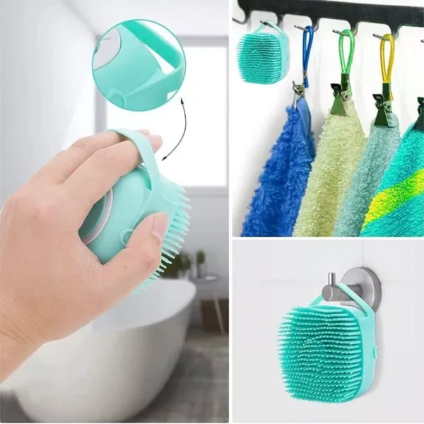 Multi-Purpose Silicone Bath & Body Brush: Gentle Massage and Deep Cleansing Tool - Image 5