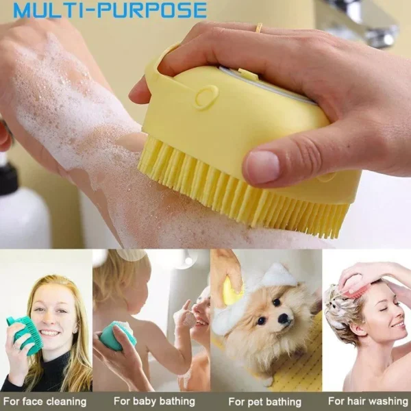 Multi-Purpose Silicone Bath & Body Brush: Gentle Massage and Deep Cleansing Tool - Image 3