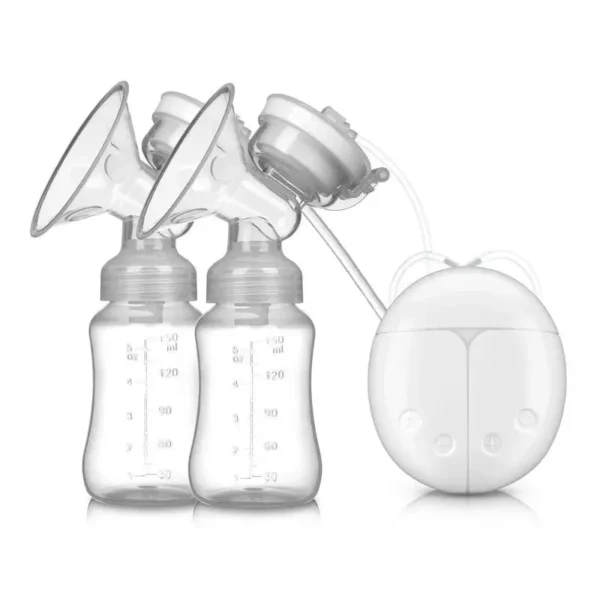 USB Rechargeable Double Electric Breast Pump with Nursing Pads & Milk Storage Set - Image 2