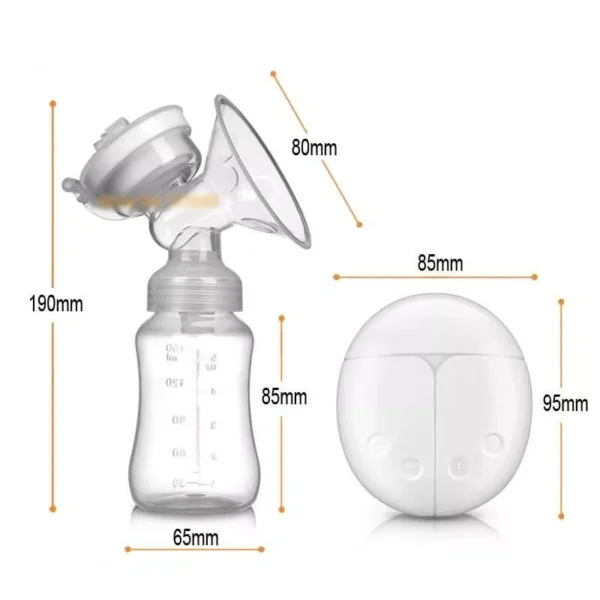 USB Rechargeable Double Electric Breast Pump with Nursing Pads & Milk Storage Set - Image 3