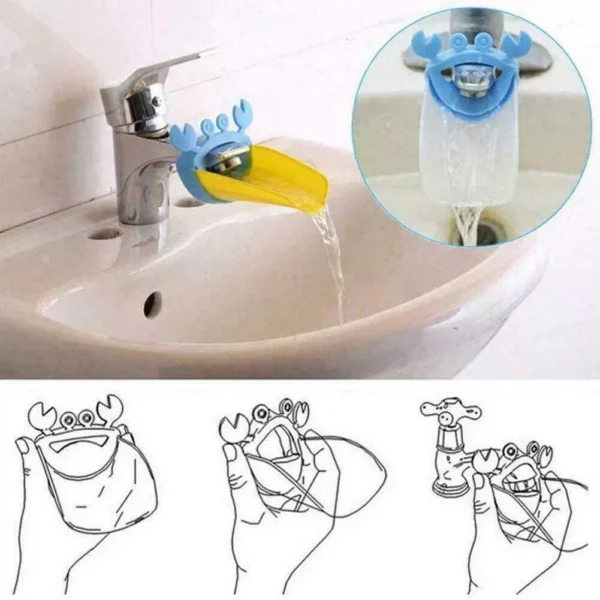 Kid-Friendly Crab Faucet Extender - Safe, Easy-Install, Cute Sink Accessory for Children - Image 7