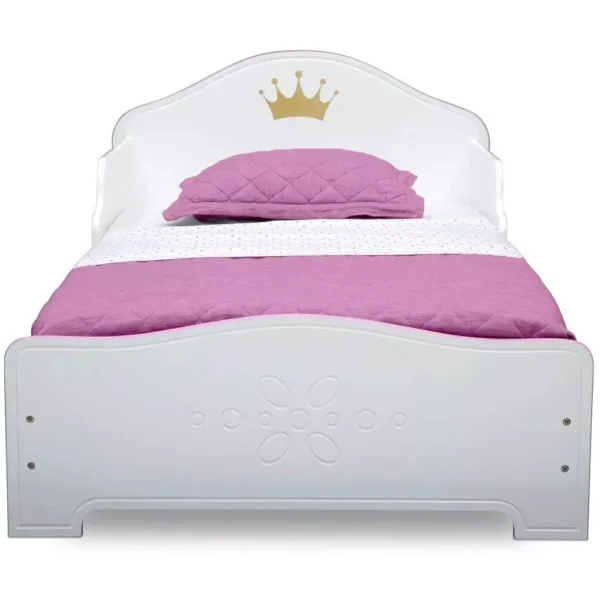 Enchanting Princess Crown Toddler Bed with Pink Accents - Image 7