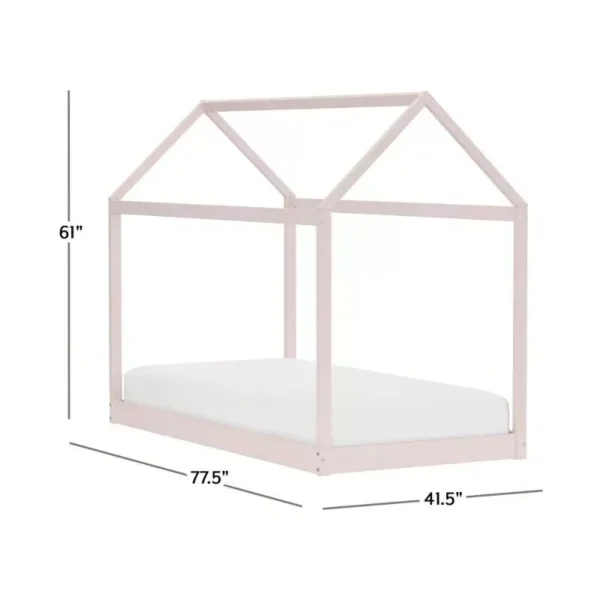 Whimsical Twin Canopy Bed in Playhouse Design - Image 3