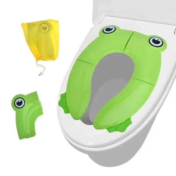 Compact & Colorful Toddler Travel Potty Seat - Portable & Foldable for On-the-Go Convenience - Image 3