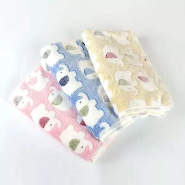 Elephant Print Baby Blanket - Image 3