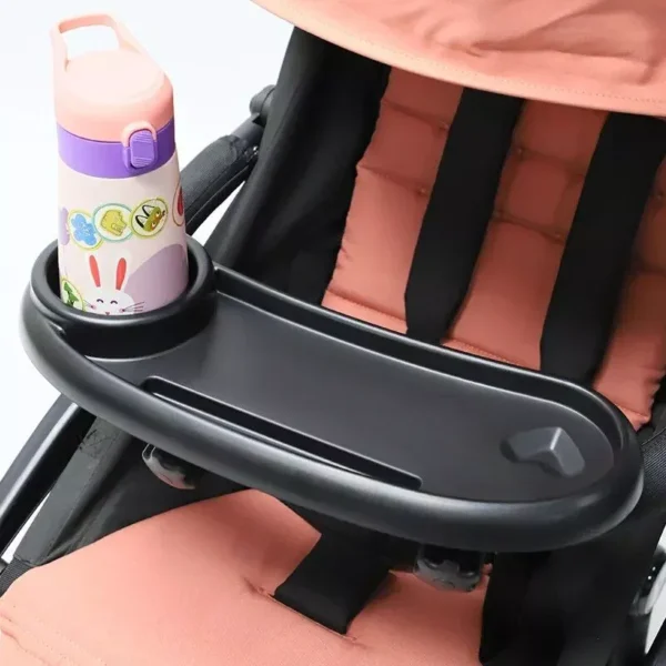 3-in-1 Rotatable Baby Stroller Plate: Multifunctional Dinner Tray & Bottle Holder - Image 2