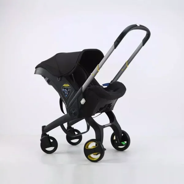 Luxe 3-in-1 High Landscape Baby Stroller with Car Seat Integration - Image 2