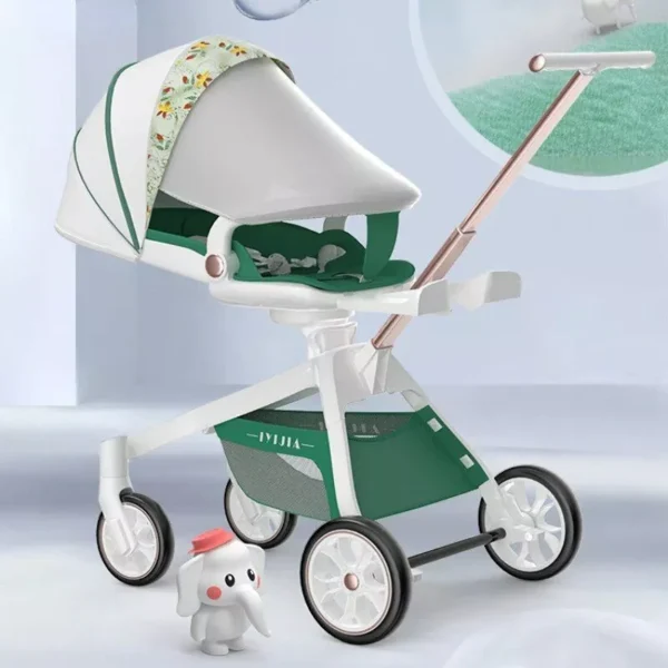 Baby Stroller Foldable Travel Carriage Cart - Lightweight Portable Stroller - Image 3