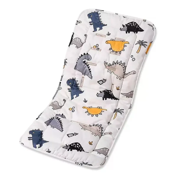 Comfort Cotton Stroller Seat Liner - Universal Fit, Reversible Baby Carriage Cushion - Image 2