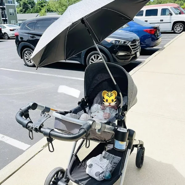 Ultimate Baby Stroller Parasol: Waterproof, UV-Protected Sunshade with 360° Adjustable Clamp - Image 6