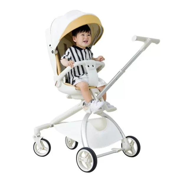 Versatile 2-in-1 Baby Stroller - Recline & Sit, Foldable, High Landscape, Dual-Direction Infant Trolley - Image 6