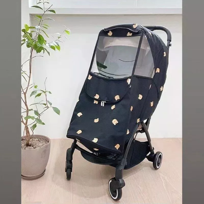 Bear Print Black