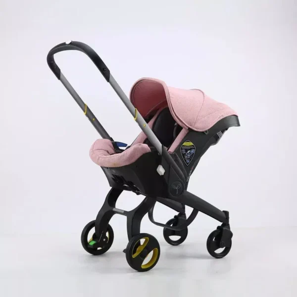 Baby Stroller 3 in 1 With Car Seat - High Landscope Folding Baby Carriage Prams - Image 2