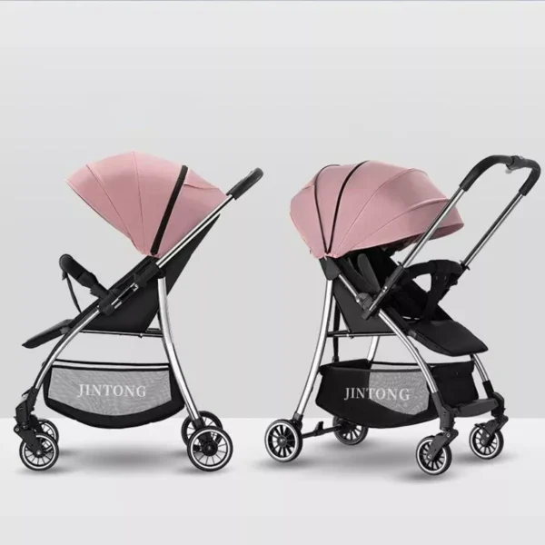 Ultra-Light, High-View Baby Stroller - Versatile, Foldable & Portable for Infants and Toddlers - Image 5