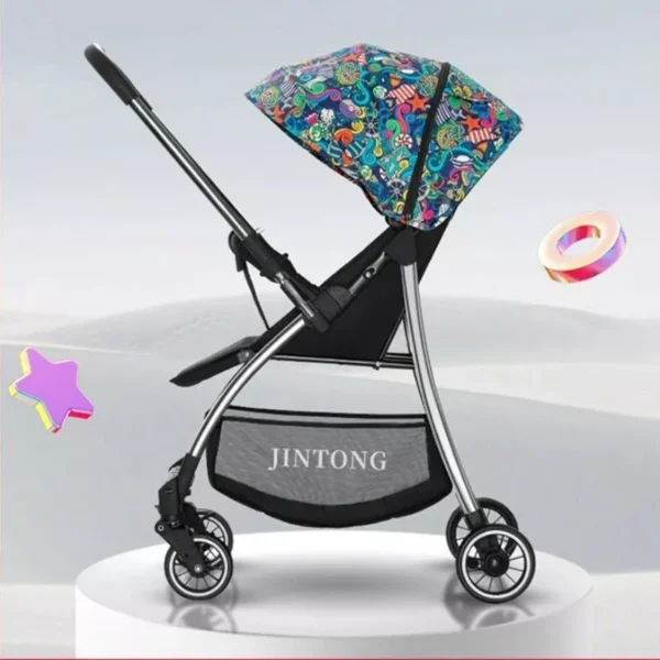 Ultra-Light, High-View Baby Stroller - Versatile, Foldable & Portable for Infants and Toddlers - Image 3