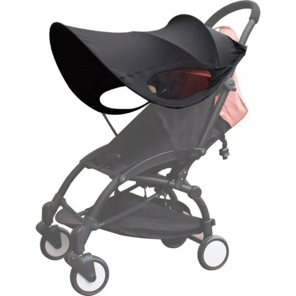 Universal Fit Baby Stroller Sunshade - UV Protection, Waterproof, and Multifunctional Canopy Cover - Image 4