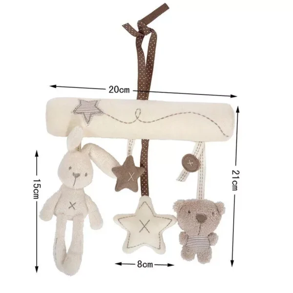 Plush Rabbit & Star Rattle Toy for Strollers and Cribs - Image 7