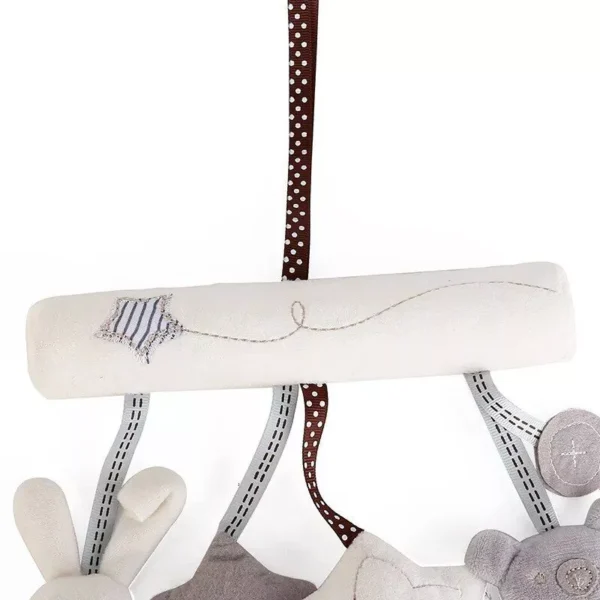 Plush Rabbit & Star Rattle Toy for Strollers and Cribs - Image 6