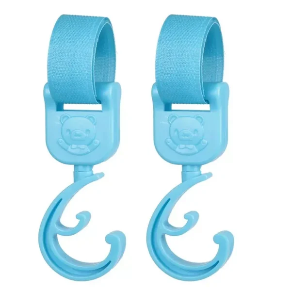 360° Rotating Universal Stroller Hooks (2-Pack) - Durable, Easy Install Pram Accessory - Image 7