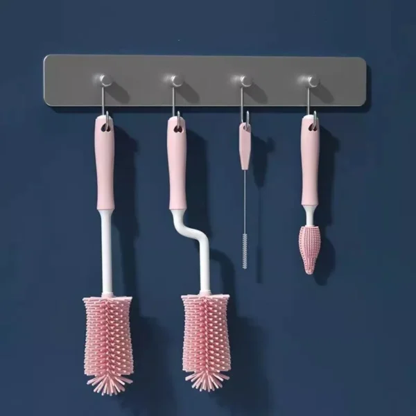 Silicone Baby Bottle & Accessory Cleaning Brush Set - Image 5