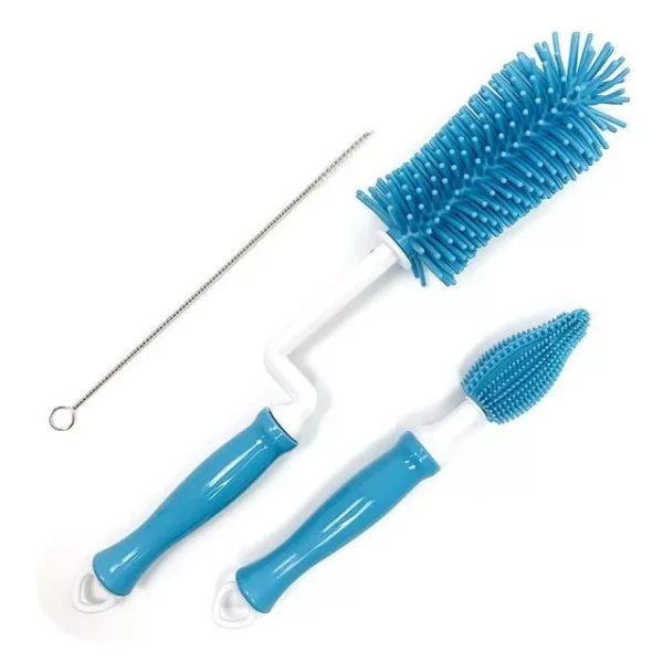 Silicone Baby Bottle & Accessory Cleaning Brush Set - Image 3