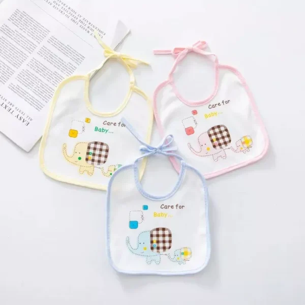 Fashionable Waterproof Cotton Baby Bibs for Toddlers & Newborns - Image 2