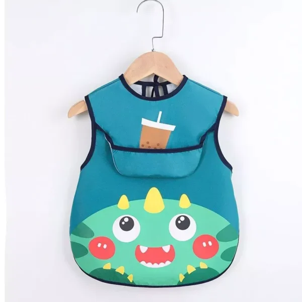 Waterproof Sleeveless Toddler Bib with Art Smock - Image 4