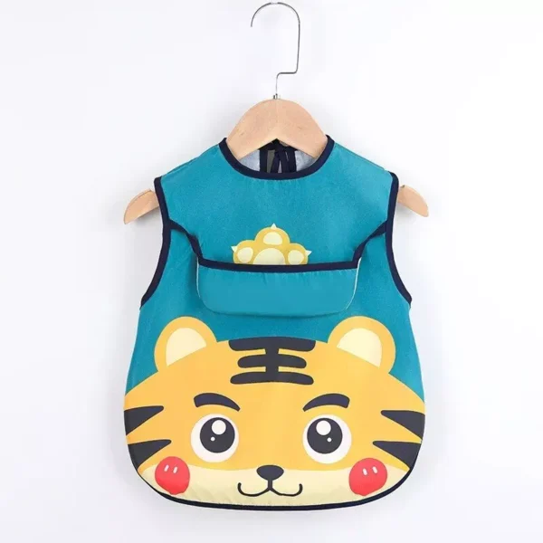 Waterproof Sleeveless Toddler Bib with Art Smock - Image 3