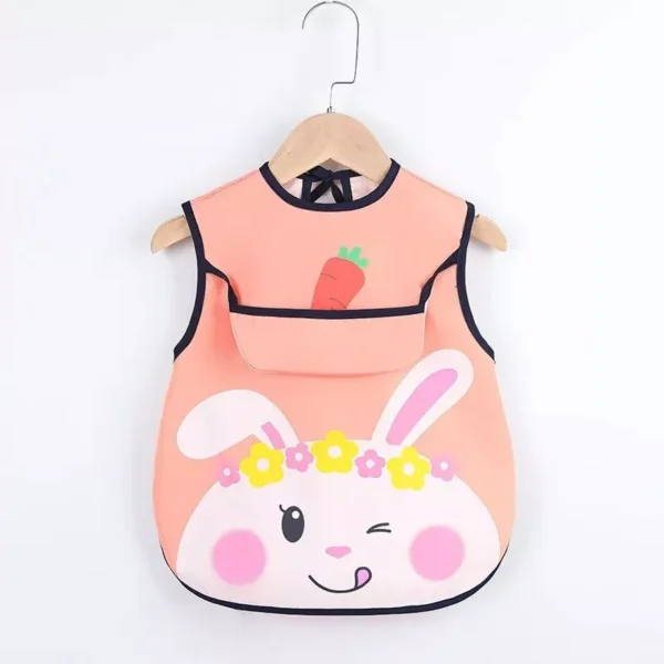 Waterproof Sleeveless Toddler Bib with Art Smock - Image 5