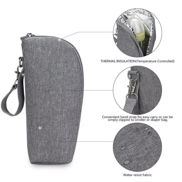 Baby Bottle Insulation Bag with Stroller Hanging Feature - Image 4