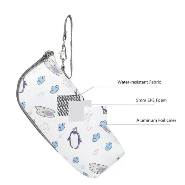 Baby Bottle Insulation Bag with Stroller Hanging Feature - Image 3