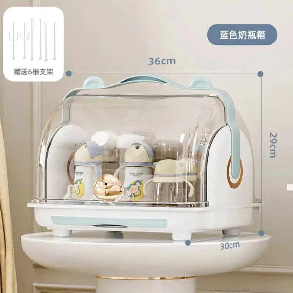 Baby Bottle Drying Rack with Dustproof Storage Box - Image 7