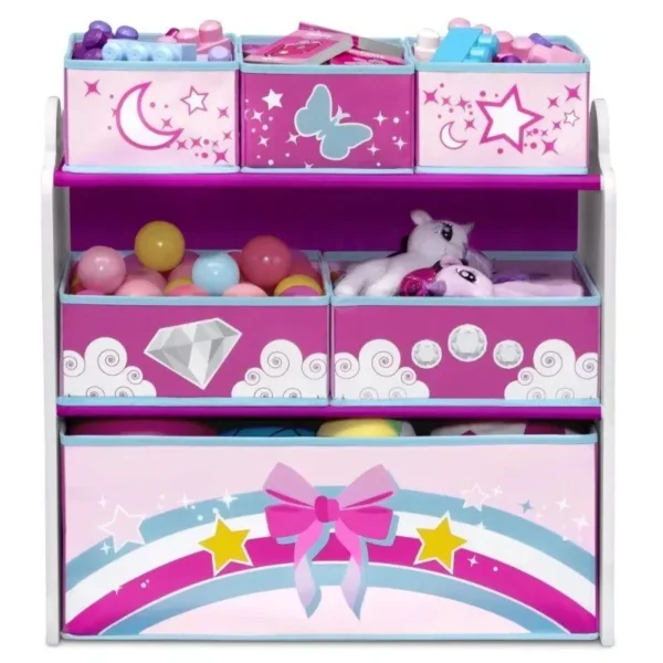 Unicorn 6 Bin Toy Storage Organizer - Fun and Functional! - Image 6