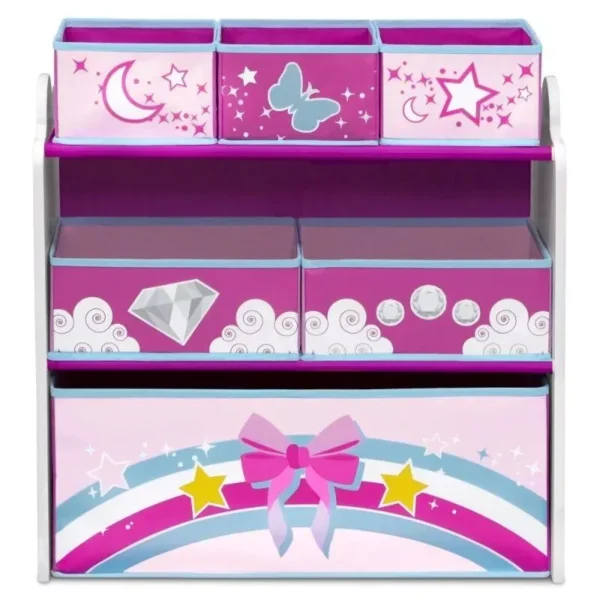 Unicorn 6 Bin Toy Storage Organizer - Fun and Functional! - Image 4