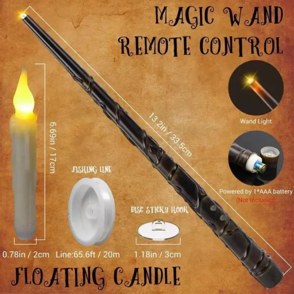 Mystical Flameless Floating Candles with Magical Wand Remote - Image 7