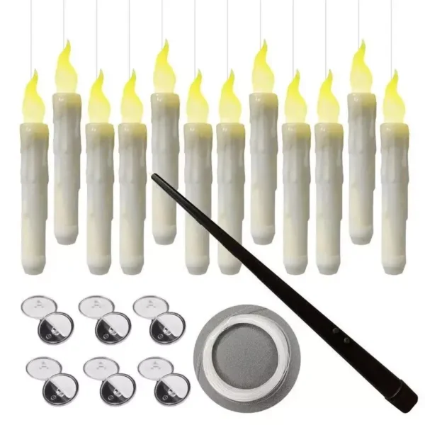 Mystical Flameless Floating Candles with Magical Wand Remote - Image 2