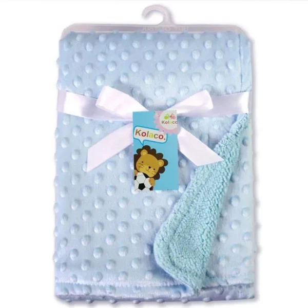 Cozy Cotton Fleece Baby Blanket & Swaddle for All Seasons