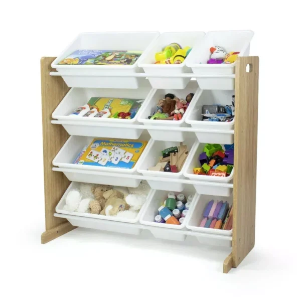 Kid-Friendly Toy Storage Organizer with 12 Easy-Access Bins - Image 2