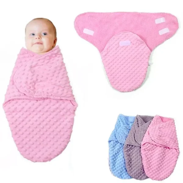 Soft Fleece Newborn Swaddle Blanket | Warm Baby Sleeping Bag Envelope for 0-6 Months - Image 2