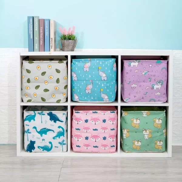 Multi-Purpose Foldable Storage Cube - Ideal for Nursery, Office, and Home Organization