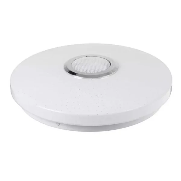 Smart RGB LED Ceiling Lamp with Bluetooth Music Sync and Remote Control - Perfect for Modern Home Lighting