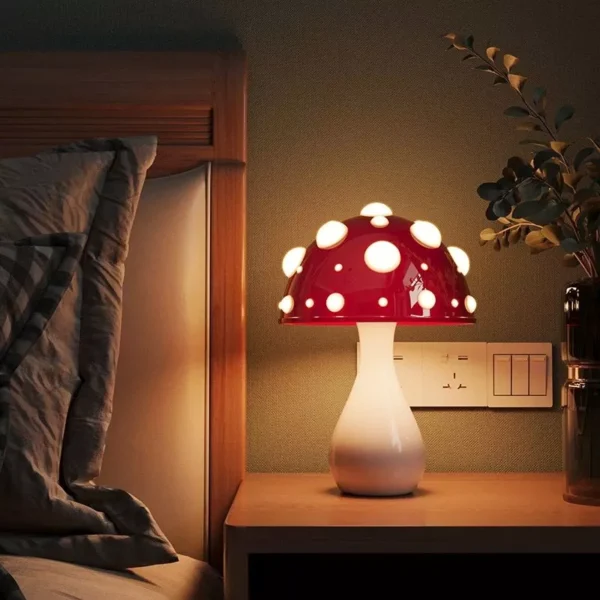 Tricolor LED Amanita Mushroom Lamp - Image 3