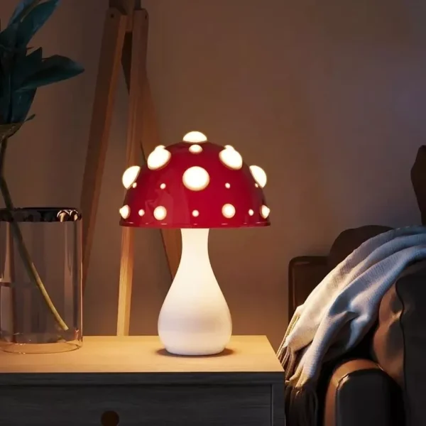 Tricolor LED Amanita Mushroom Lamp - Image 5